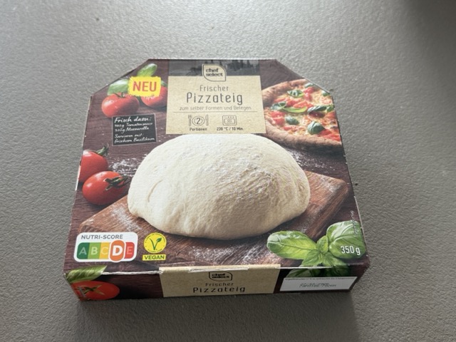Lidl Chef Select Frischer Pizzateig, Verpackung