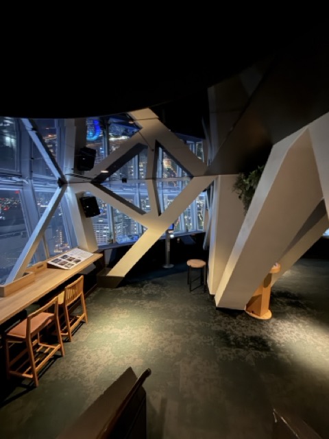 宿泊者限定の展望台から見る名古屋の夜景